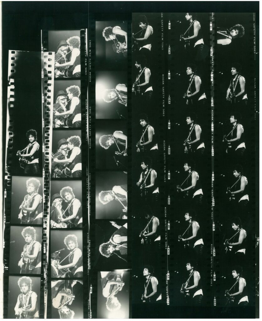 Bob Dylan and Tom Petty Photographic Proof Sheet