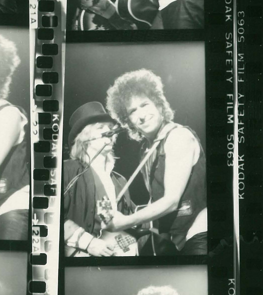 Photograph of Bob Dylan and Tom Petty