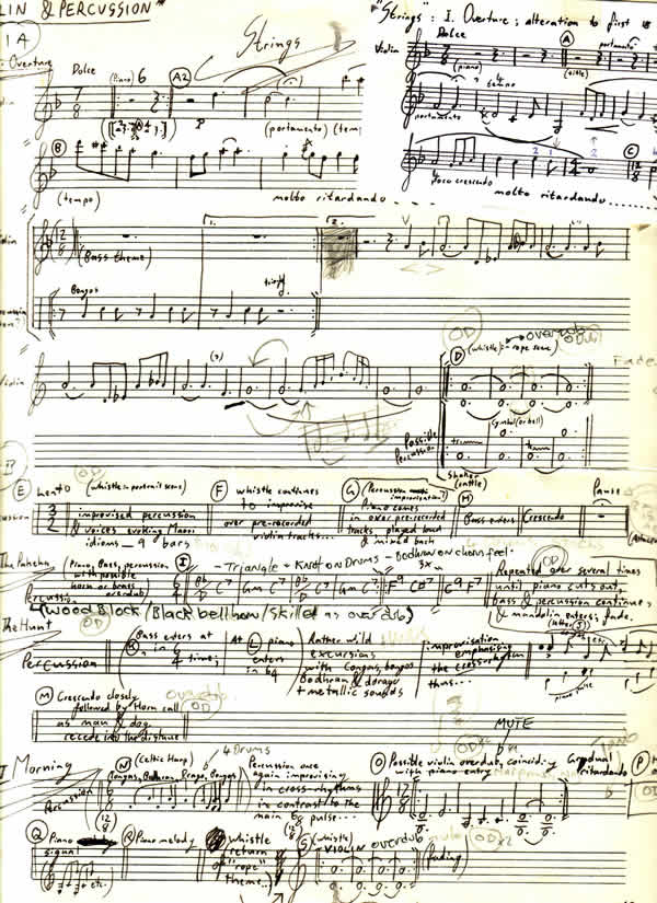 Strings film score sheet music by Stephen Hunt