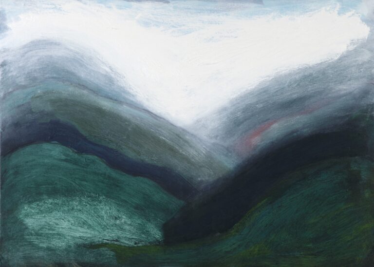 Thought Lines 2014 oil painting on canvas 914 x 660 mm