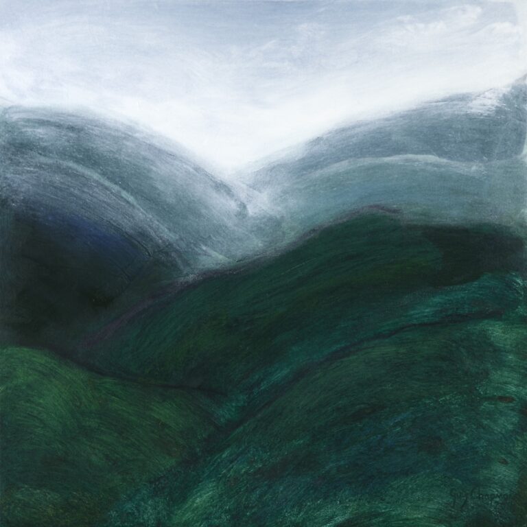 Arrival 2014 oil painting on canvas 660 x 660 mm