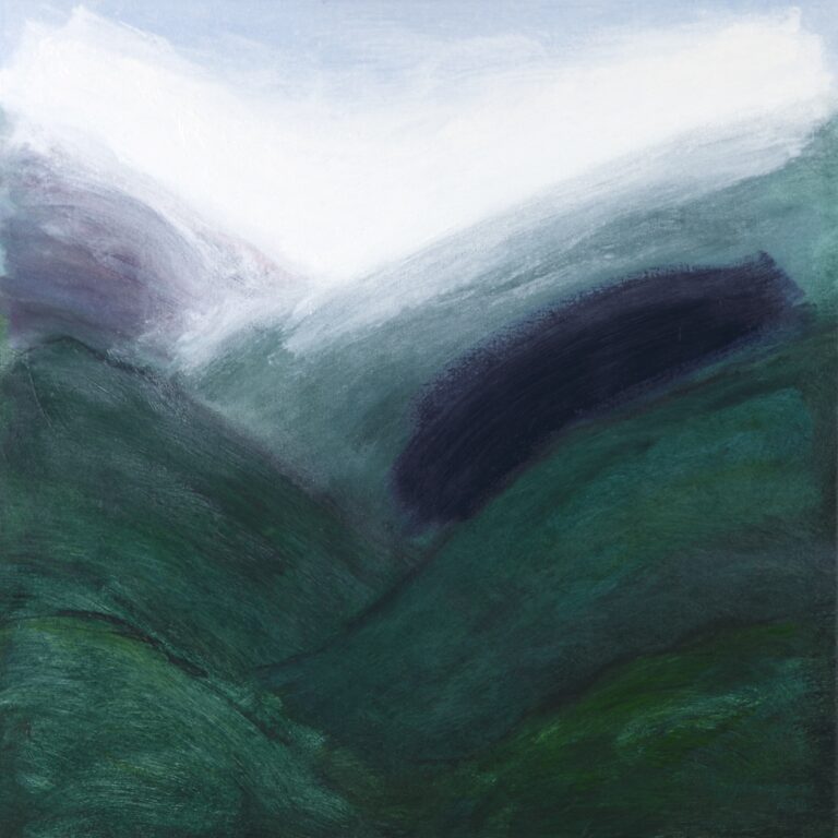 Beyond the Blue Pines 2014 oil painting on canvas 660 x 660 mm