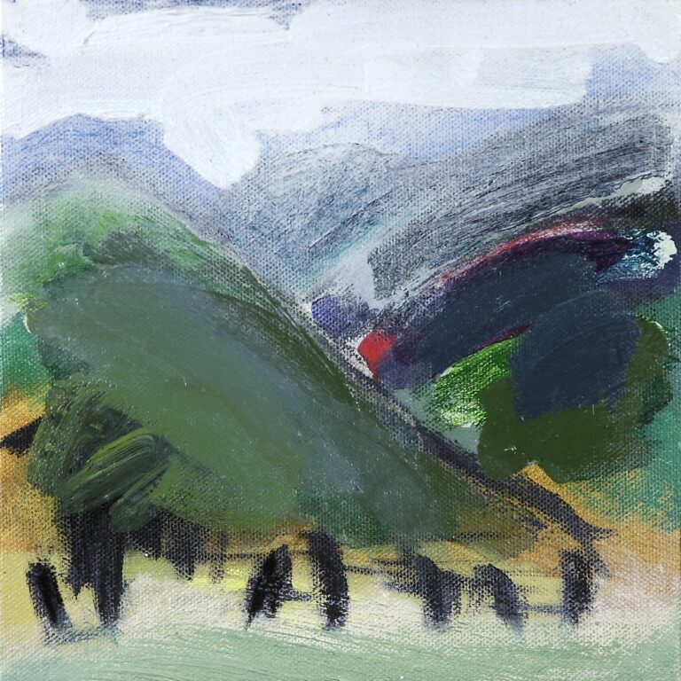 Road Trip 1 2014 oil painting on canvas 200 x 200 mm