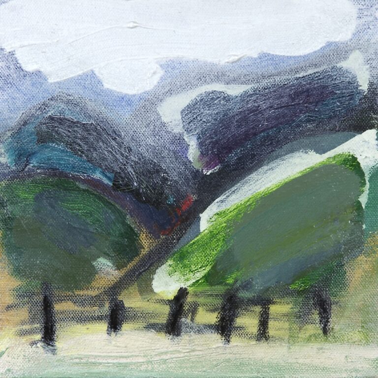 Road Trip 2 2014 oil painting on canvas 200 x 200 mm