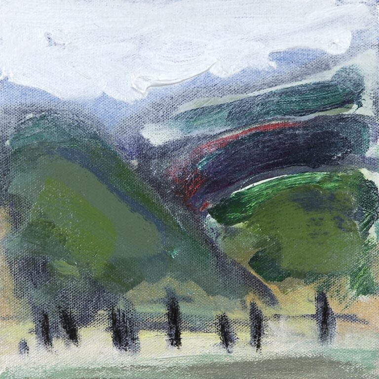 Road Trip 3 2014 oil painting on canvas 200 x 200 mm