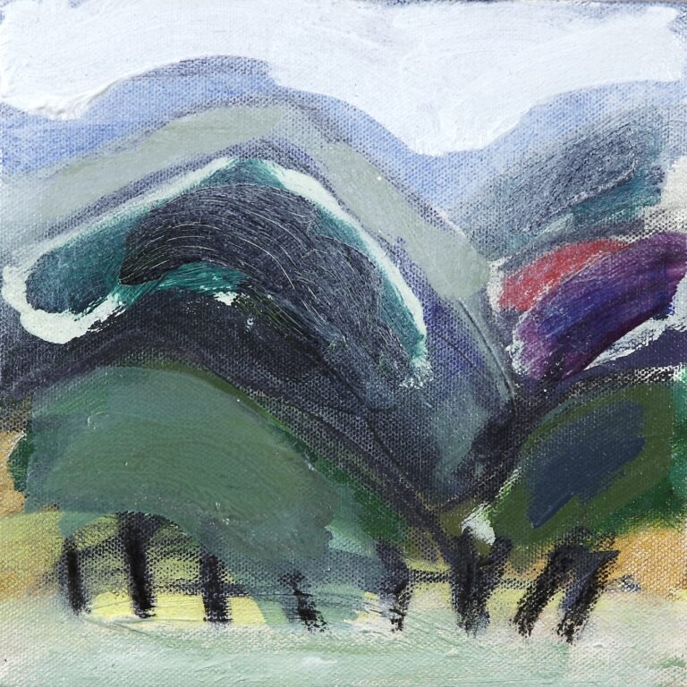 Road Trip 4 2014 oil painting on canvas 200 x 200 mm