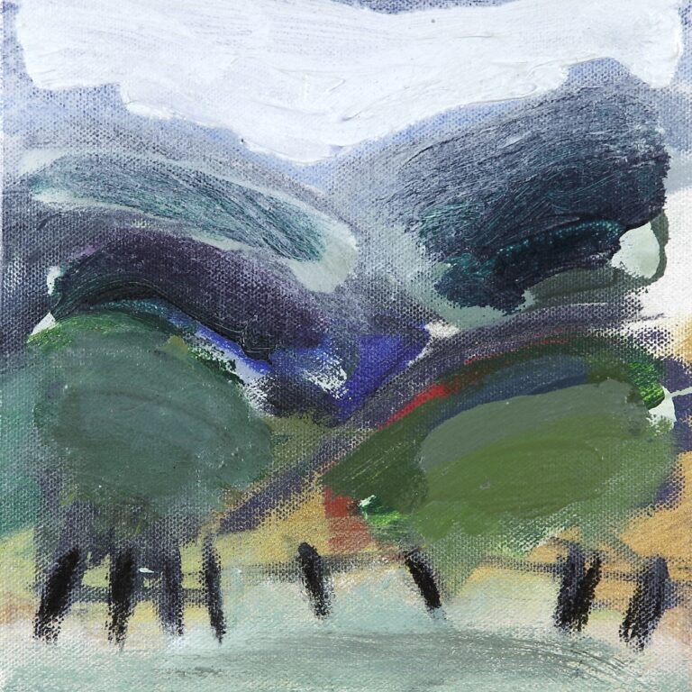 Road Trip 5 2014 oil painting on canvas 200 x 200 mm