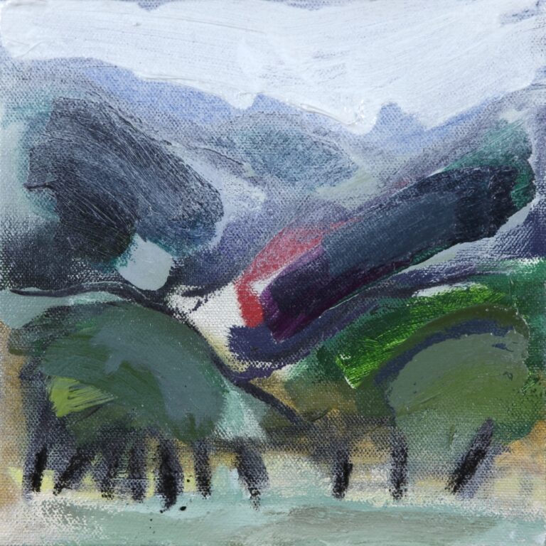 Road Trip 6 2014 oil painting on canvas 200 x 200 mm